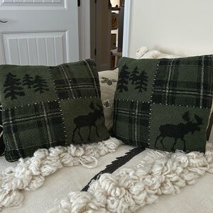 Woolrich! Moose throw pillow